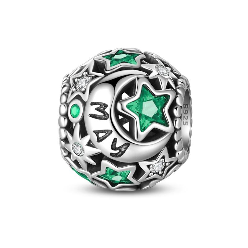 100% Copper Birthday Month Lucky Charms Beads From January To December Fit Pan Original Bracelets Diy Jewelry Gifts