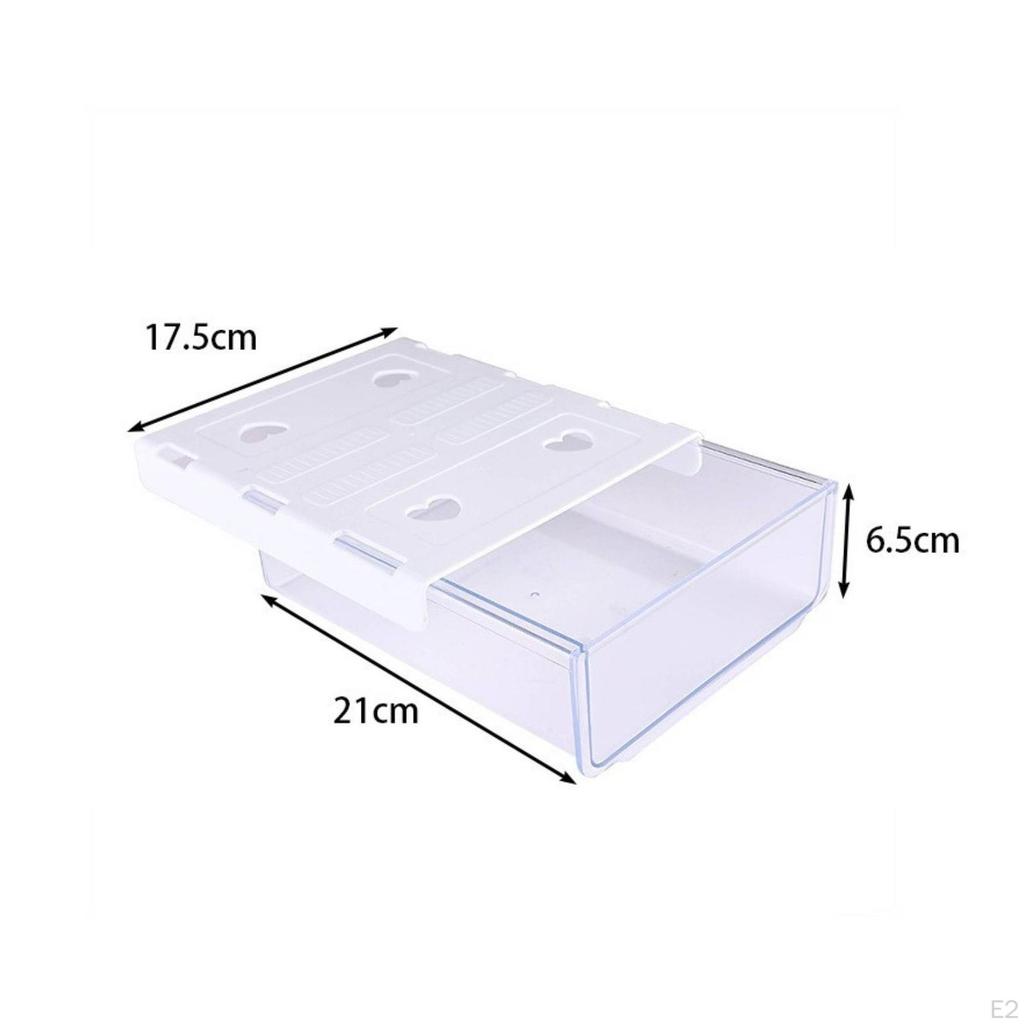 Under Desk Drawer | Flat Mounting Plate, undercounter Drawer, for Study Tables White