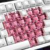 Ergonomic Original Profile 21 Key Backlit Keycaps Transparents PC Material With Storage Pouch For Office