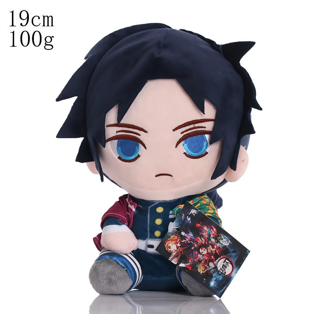 15-25cm Demon Slayer Cartoon Plush Toys Ghost Slayer Keychain Kamado Tanjirou Kamado Nezuko Kochou Figure Stuffed Doll Child Gif
