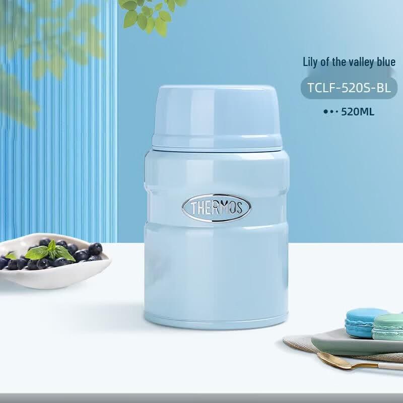 THERMOS 520 мл Термос для еды из нержавеющей стали с термоизоляцией и клапаном сброса давления