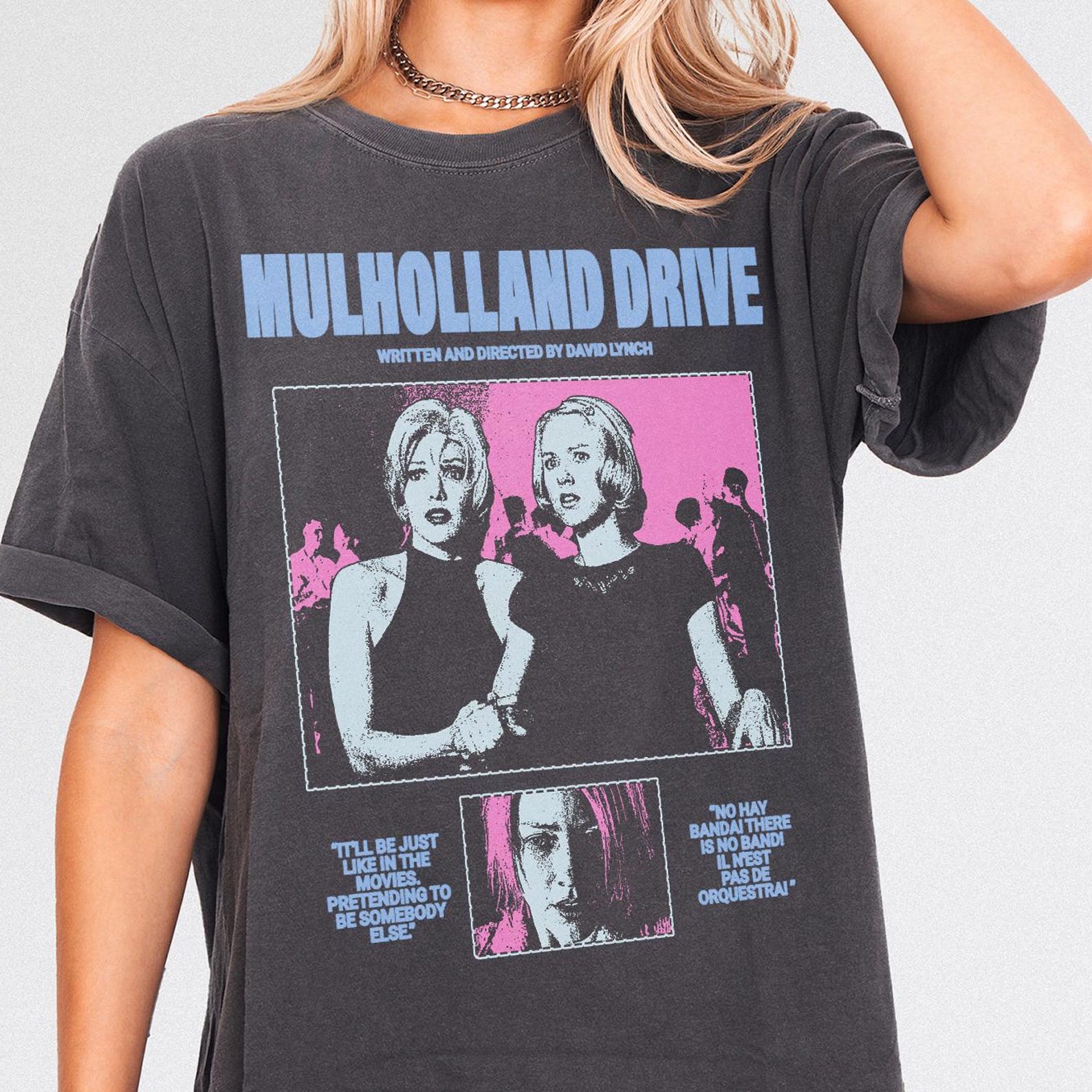 Mulholland Drive Inspired T-Shirt, Retro David Lynch Graphic Tee L