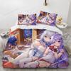 Kawaii Anime sexy Girl Bedding Set Printed With Pillowcase Bed Duvet Cover Single Double Queen Super King Size Boys Girls Adults