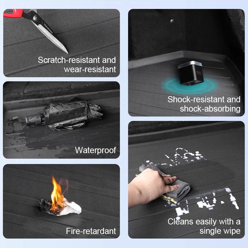 Car Rear Trunk Mat For Cadillac XT6 2020 2021 2022 2023-2025 TPE Carpet Storage Pad Cargo Tray Cushion Boot Mats Car Accessories