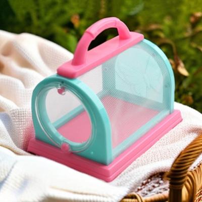 1 Set Critter Catcher Kit with Viewer Box Net Clip Tweezers Magnifying Glass Kids Outdoor Nature Exploration Animal Catching Observation Toy Kit