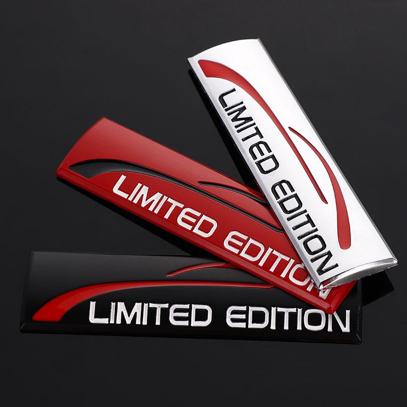 1Pc Creative 3D Metal Car Sticker Chrome Limited Edition Emblem Badge Decal