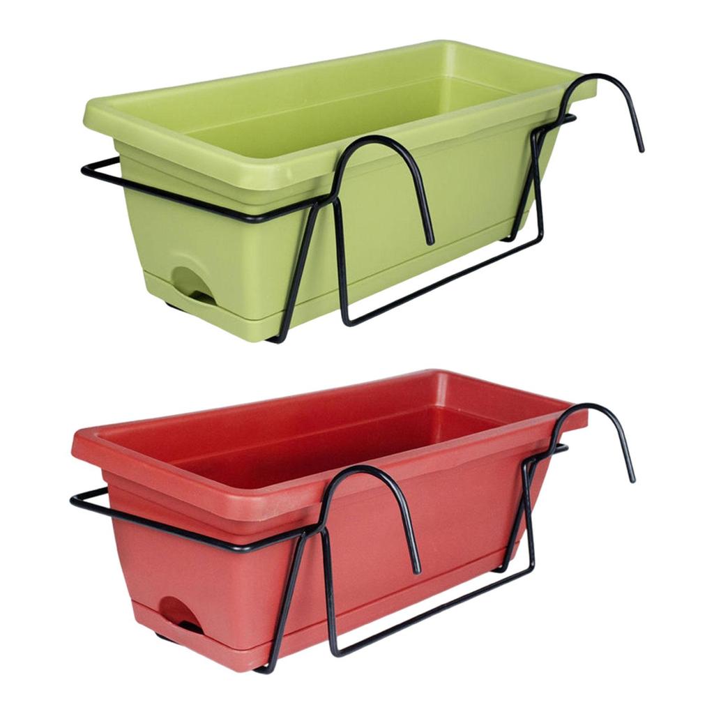 Balcony Railing Planter Plant Pot Plant Basket for Patio Porch Farmhouse