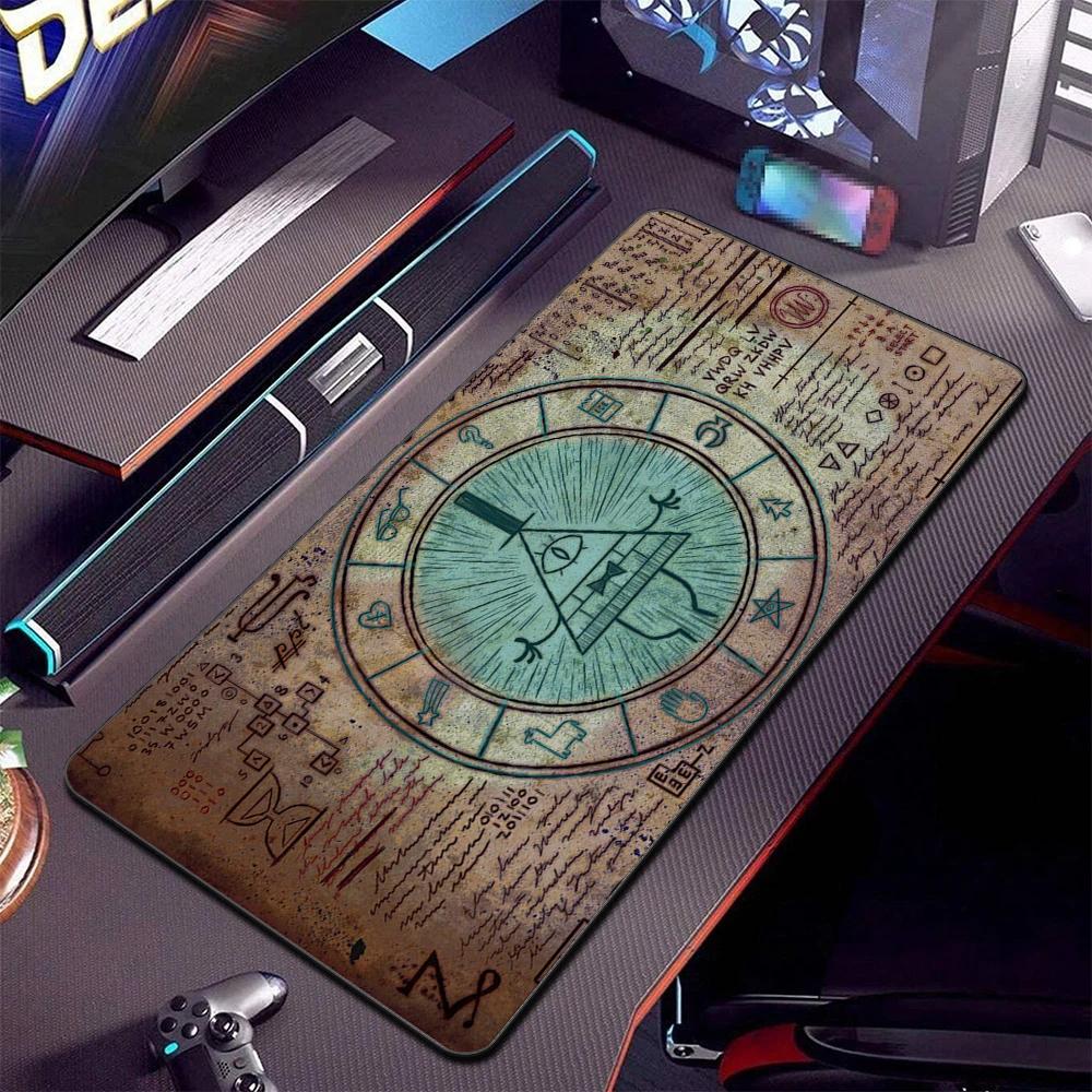 XXL Padding Desk Protector Long Mousepad Bill Cipher Anime Mouse Pad Gravity Fall Mouse Pads Company Table Pads Carpet Desk Mat