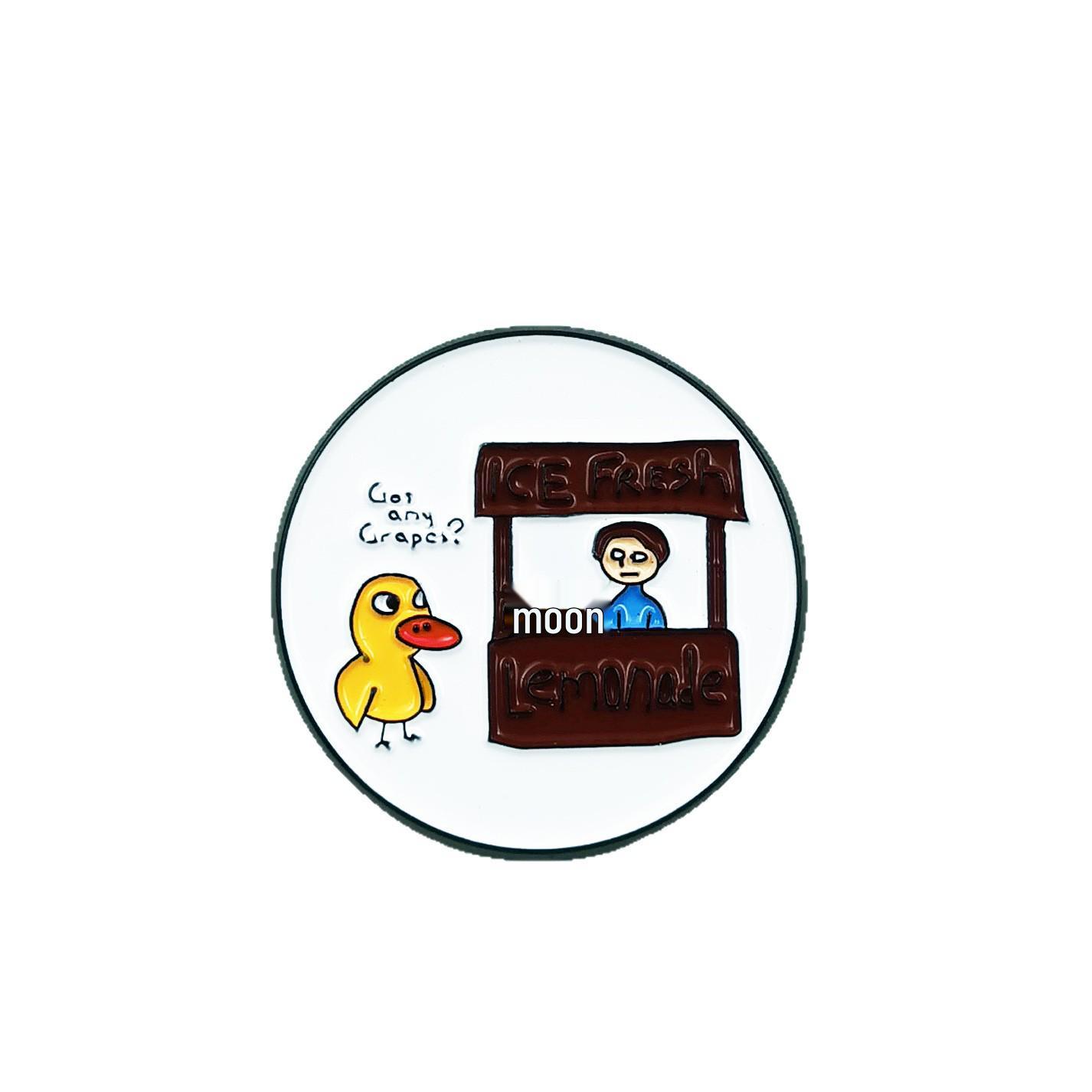 Personalized Yellow Duck Brooch - Cartoon Alloy Accessory for Clothes and Bags