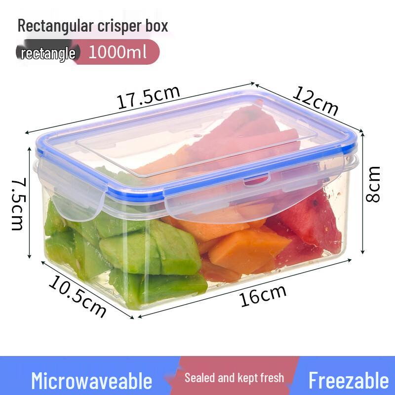 Ally Thickened 1000ml Rectangular Food Storage Container