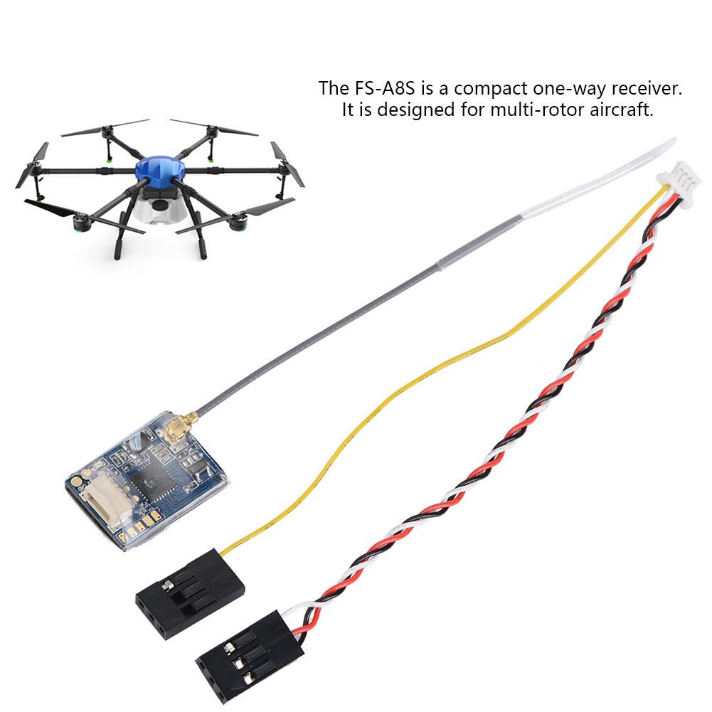 Flysky FS A8S 2.4G 8CH Mini Receiver w  PPM i BUS SBUS Output for FS i4 FS i6 FS i6S