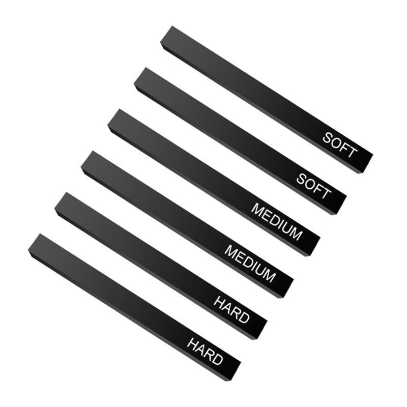 Square Sticks Black Pencil Compressed for Kids Beginners Art Students Amateurs Painter 2 Soft 2 2 Hard