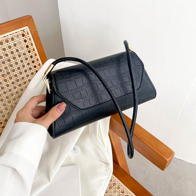 

Popular niche design women s 2025 summer new printing versatile ins single shoulder simple armpit bag fashionable portable чорний