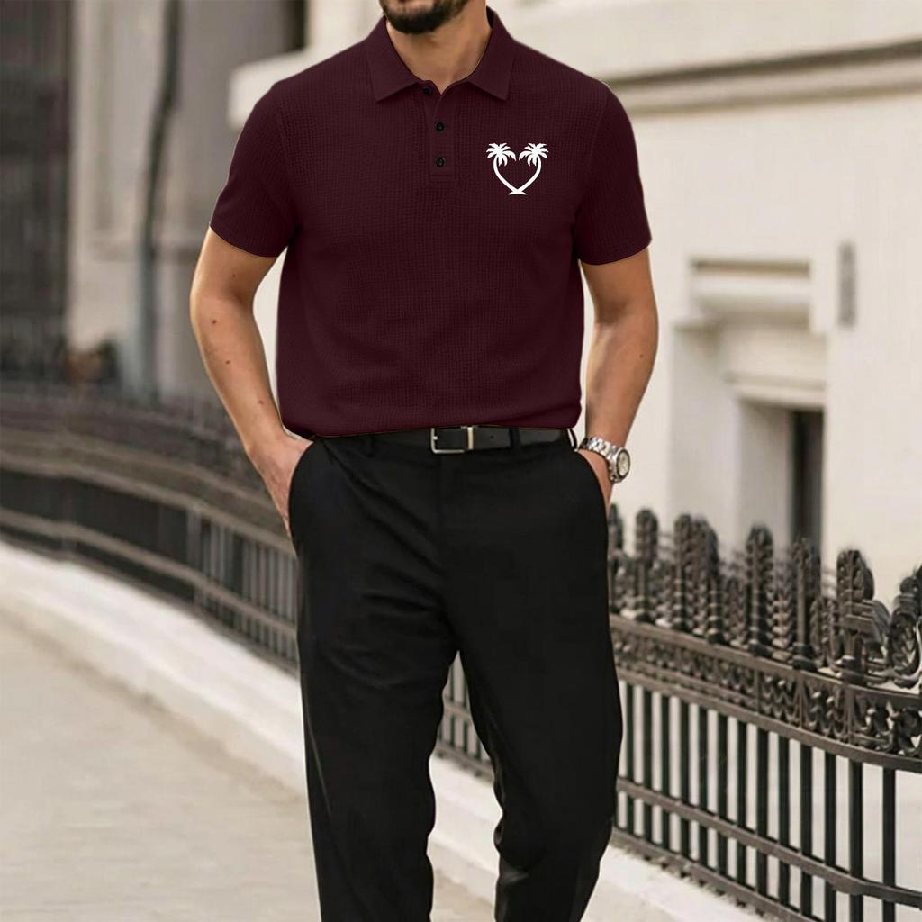 Men's Summer High-End Breathable Mesh Ice Silk Short Sleeve Polo Shirt Lightweight Soft Fabric Casual Fit Stylish Design