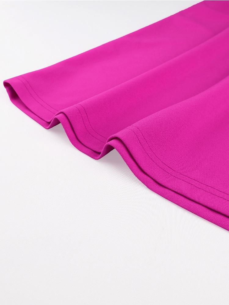 Elegant Women A Line Pleated Dress Sweetheart Neck Long Sleeve High Waist Wedding Diamond Belt Guest Church Party Outfit Autumn New