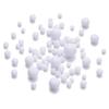 10-100 Stück/Los Weiße Acryl Runde Perlen Anhänger Abstandshalter Lose Perlen für DIY Halskette Armband Ohrring Schmuckherstellung Zubehör 4-12 mm