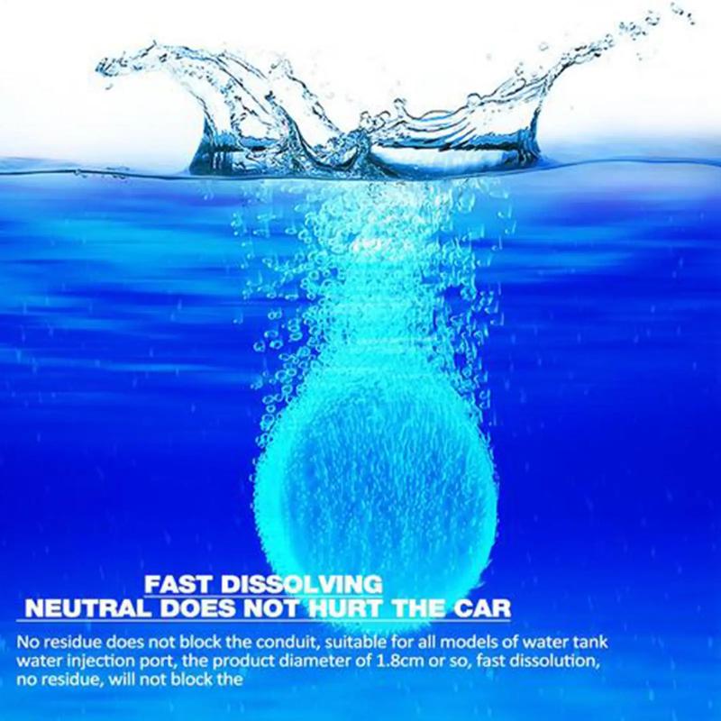 Car Windshield Washer Effervescent Tablets Liquid Replacement Concentrated 10/20/100 PCS Strong Cleaning for Autos