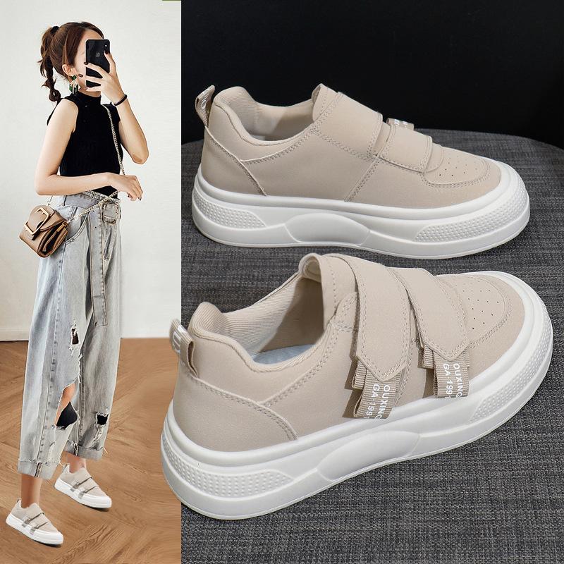 

2025 Spring Korean White Platform Sneakers for Women, Q2001 40 сірий колір