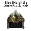 Plastic Spartan Gladiator Helmet for Men: Medieval Roman Warrior Knight Costume Headgear for Halloween Stage Performance