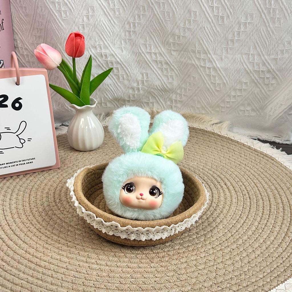 Cartoon Macaron Rabbit Plush Doll Bag Pendant Keychain Party Gifts