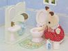 Sylvanian Families Möbel ST Mark zertifiziertes Spielzeug Puppenhaus für Kinder ab 3 Jahren und Sylvanian Families von Epoch [Toilettenset] Ka-629 Up,