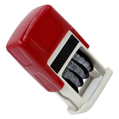 Verstellbarer Gummi Stempel Zeilen Datumsstempel Gummi Rollenstempel Scrapbooking Datumsstempel Geschäftsstempel Büro Datumsstempel