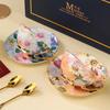 MeidQO Exquisite Bone China Coffee Cup Set