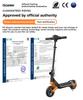 K6 Kids Electric Scooter 150W 2.6Ah 6.5'' Solid Tires Bluetooth Speaker LED Lights Foldable & Height Adjustable 16KM/H Max Speed 7-9KM Range for kids