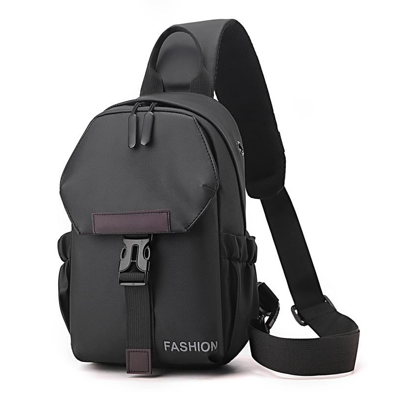 Stylish Unisex Chest Pack - Fashionable Nylon Crossbody Bag for Everyday Use Stylish Nylon Shoulder Bag