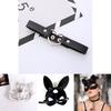 Maschera da Ragazza Gatto Per Festa in Costume Con Materiale in Pelle Accessori Cosplay di Halloween Per Adulti