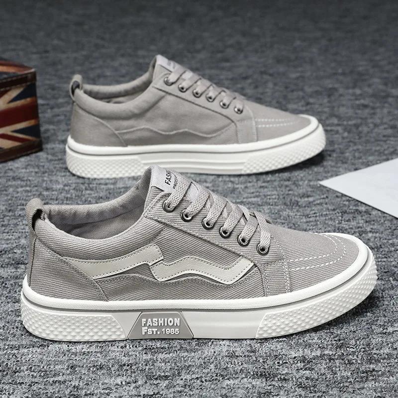 Men's Canvas Shoes Outdoor Casual Sneakers Fashion Board Shoes for Men Non-slip Platform Vulcanized Shoes 