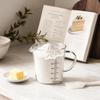 Nasichex Hitzebeständiger Glas-Messbecher, 500 ml, mit Ausguss und Griff, Mikrowellen-, Ofen- und Spülmaschinenfest, Ideal zum Kochen, Backen und als