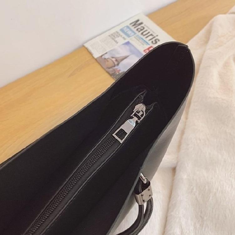 Handbag PU Bag for Girl Women Large Capacity Shopping Bag Versatile Shoulder Bag