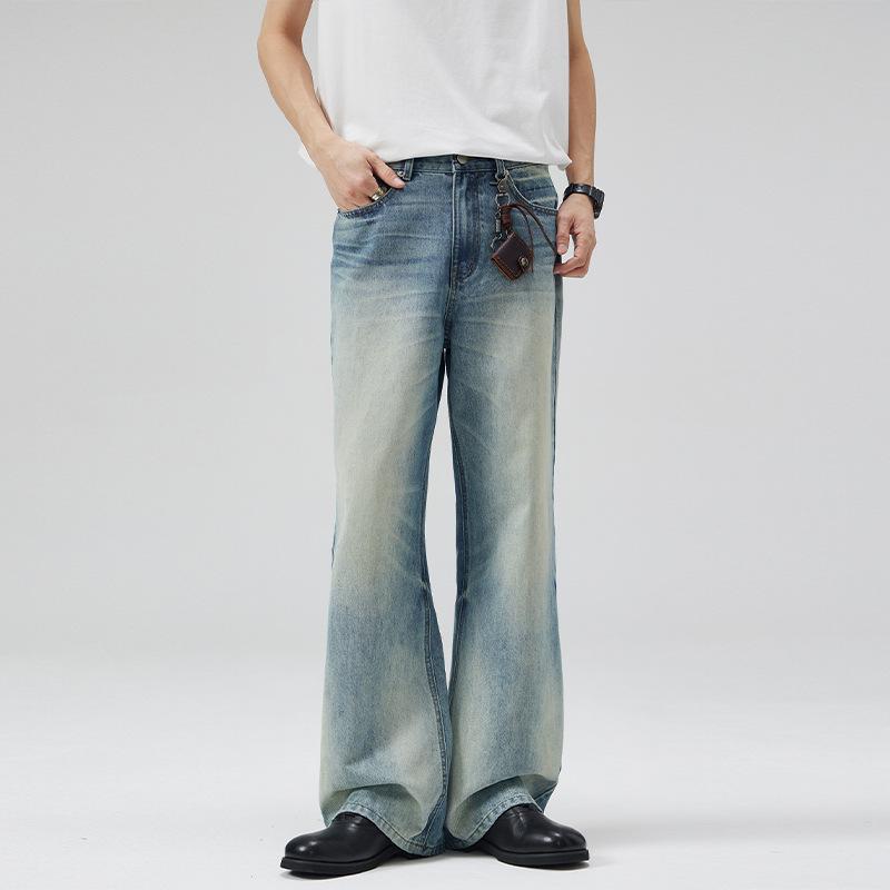 

Весенне-летние американские ретро-ностальгические джинсы Branch, мужские свободные прямые А-силуэта 3XL