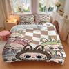 3Pcs Cute Bunny Characters Bedding Set Quilt Cover Pillowcase Home Christmas Xmas Halloween Gift 1 Duvet Cover 2 Pillowcase M928544