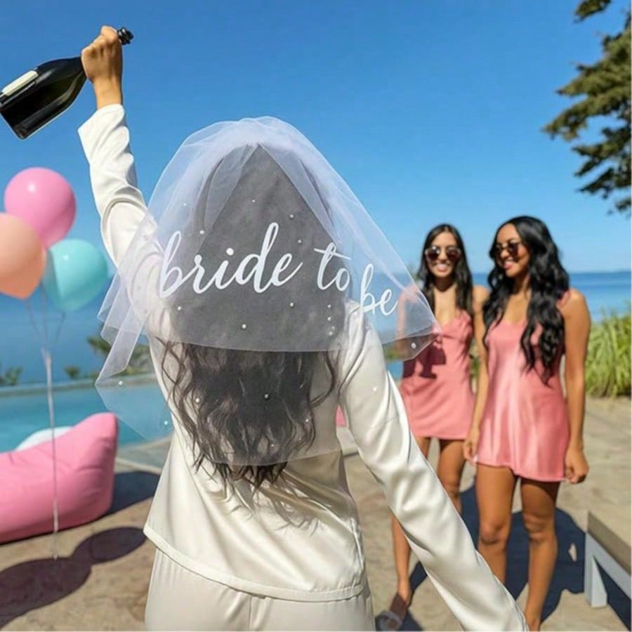 Bride To Be Sash And Veil, Bachelorette Party Accessories, Bridal Shower Gift