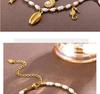 Light Luxury Starfish & Turtle Freshwater Pearl Bracelet In European & American Ocean Style