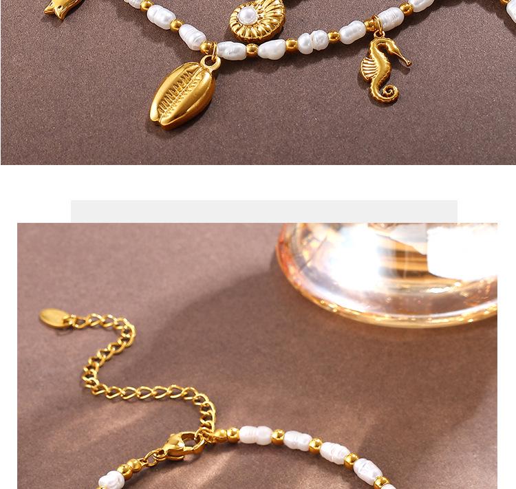 Light Luxury Starfish & Turtle Freshwater Pearl Bracelet In European & American Ocean Style