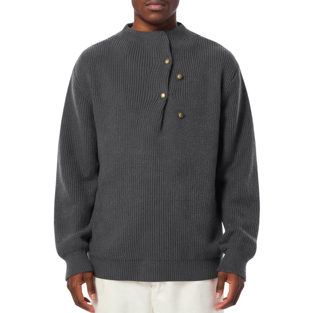 Men's  Fashion  Knitting  Pullover  Long Sleeves  Loose  Round Neck  Sweater