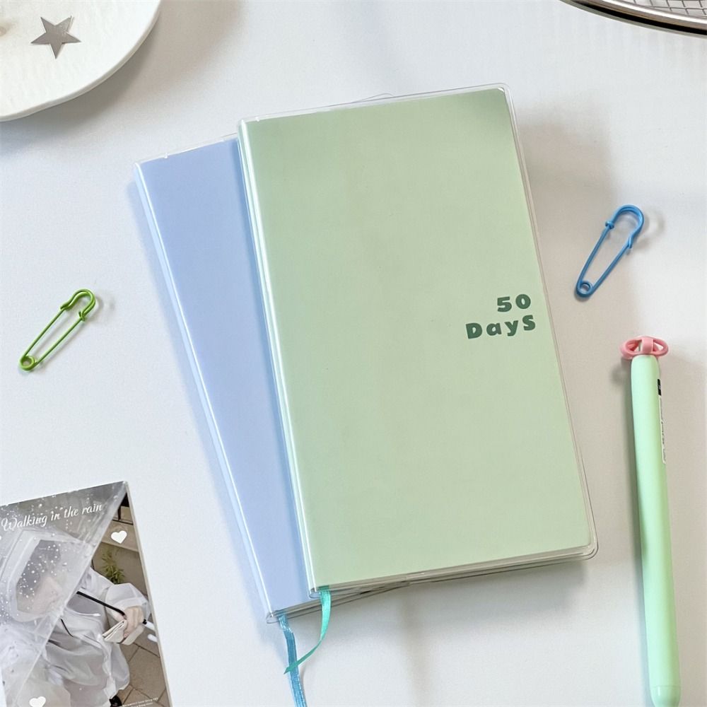 PU Leather Schedule Notebook 50 Days To Do List Notepad Portable Agenda Book  Students