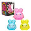 Needoh Brinquedo Squishy Alívio de Estresse Coelho Doce Subida Lenta Brinquedo Descompressão Pacote com 3 Toque Suave para Crianças e Adultos
