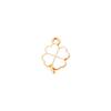 200 Golden-Tone Clover Charms with Glossy Green Enamel Four-Leaf Good Luck Pendants for Necklace Earring Bracelet Jewelry Making
