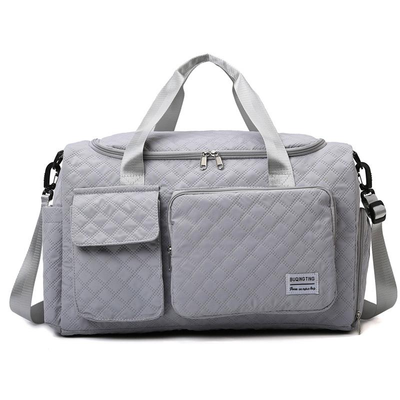 Long and short distance large capacity portable fitness bag leisure travel Oxford cloth travel bag travel sports storage messenger bag