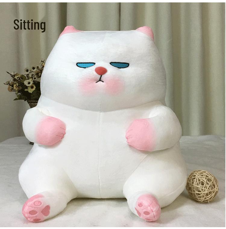 Vivicat Cat Plush Toy - Lazy Cat Pillow Pendant & Waist Support, Birthday Gift