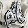 90cm *90cm Design Scarf Lady Shawl Printed Silk Felt Headscarf Scarf Lady Headscarf Square Scarf Lady Wrap Scarf 2021