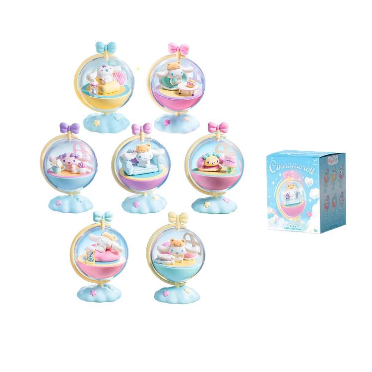 MINISO x Sanrio Коллекция Cinnamoroll Spin Planet Mystery Box Одиночная Mystery Box / Полная Коробка 6 шт. Кукла