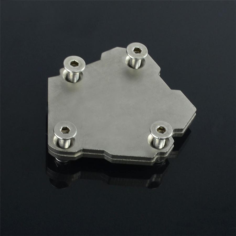 Universal Stainless Steel Side Kickstand Stand Extension Plate Motorcycle