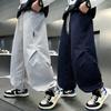 Boys' pants Spring and Autumn 2026 new item Medium and large boys' loose straight leg casual pants Spring clothing Children's work pants