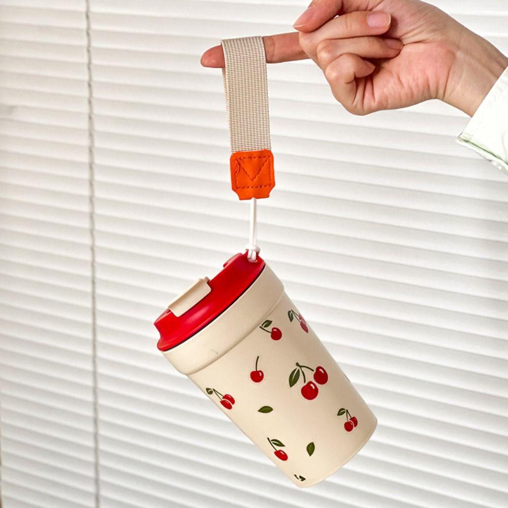 Lekvrije Waterbeker Kers Plastic Bekers Draagbare Koffiebeker Student
