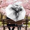 1pc swans love Automatic Open/Close Umbrella Compact Folding Umbrella with 8-Rib Shaft for Women/Men, Elegant Birthday1281S